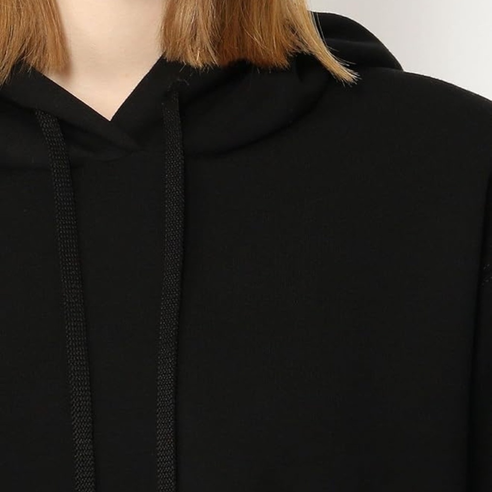 James Perse Black Cropped YOSEMITE Hoodie ~ Women’s Size 4 (fits like an XL) - Picture 8 of 14